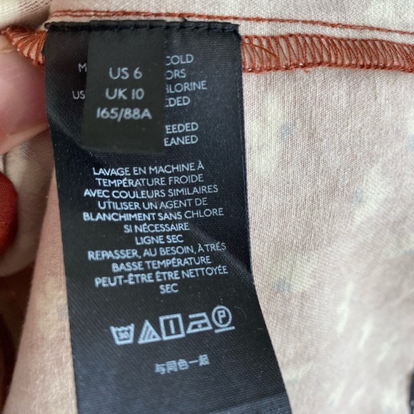 Anthropologie Maeve Cut Out Mini Dress Size 6 Floral Cottagecore Boho - Picture 10 of 16